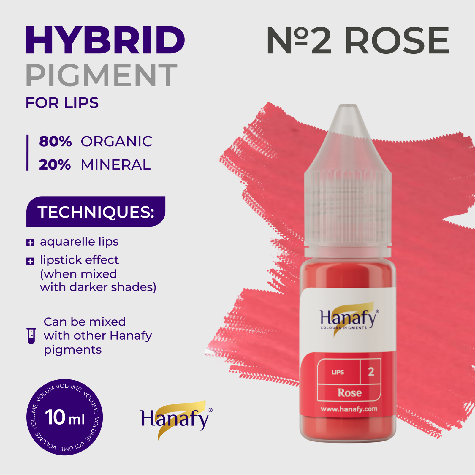Hanafy Main Lips №2 ROSE 10ml - Image 2