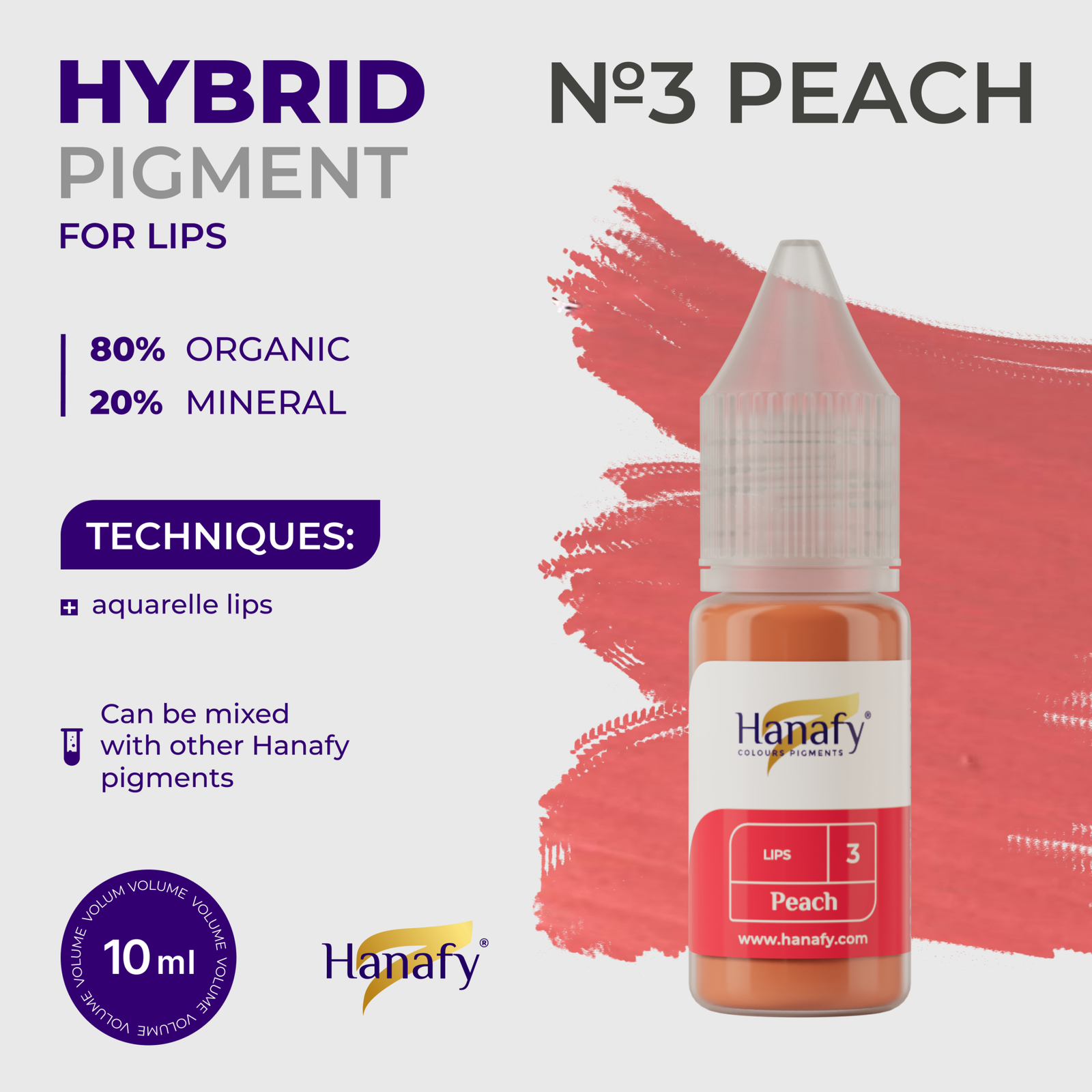 Hanafy Main Lips №3 PEACH 10ml - Image 3