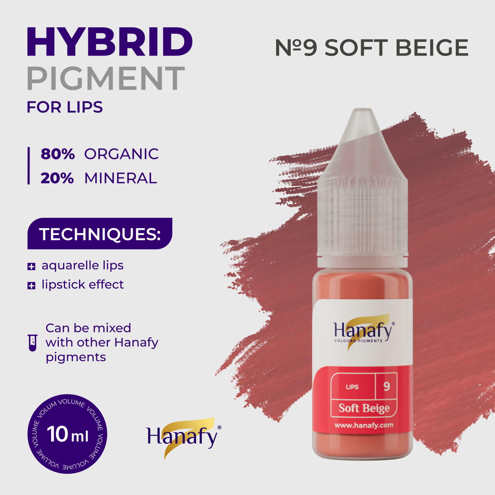 Hanafy Main Lips №9 SOFT BEIGE 10ml - Image 3