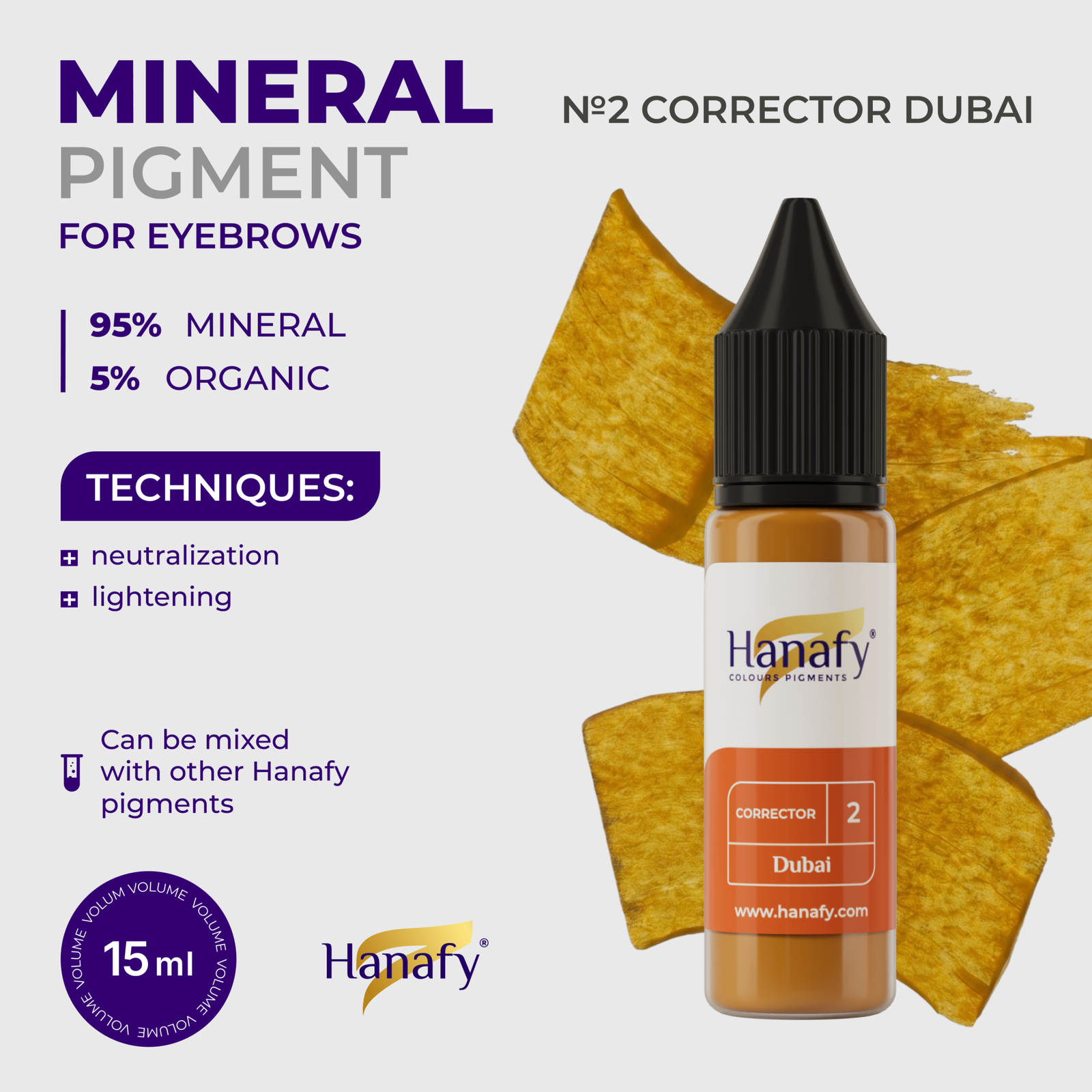 Hanafy Mineral Corrector - №2 DUBAI 15ml - Pilt 2